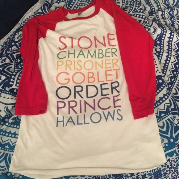 American Apparel Tops - Size S Harry Potter themed Baseball tee!